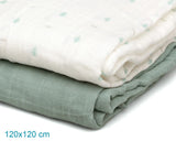 Муселинови Пелени 120х120 См Bamboo 2 Бр. Sage 05245 2 Kiokids
