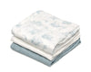 Муселинови Пелени 70х70см Bamboo 3 Бр. Blue 06400 4 Kiokids