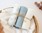 Муселинови Пелени 70х70см Bamboo 3 Бр. Blue 06400 4 Kiokids