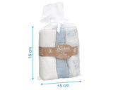 Муселинови Пелени 70х70см Bamboo 3 Бр. Blue 06400 4 Kiokids