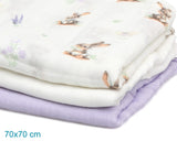 Муселинови Пелени 70х70см Bamboo 3 Бр. Lavender 05297 1 Kiokids
