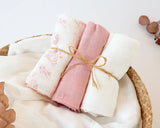 Муселинови Пелени 70х70см Bamboo 3 Бр. Pink 06399 1 Kiokids