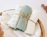 Муселинови Пелени 70х70см Bamboo 3 Бр. Sage 06402 8 Kiokids