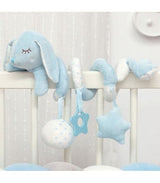 Плюшена Спирала Зайче Синьо 35см 02740 Kiokids