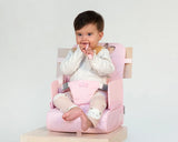 Преносимо Сгъваемо Столче За Хранене Зайче Розово 06396 0 Kiokids