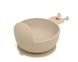 Szilikon Csiga Tál Beige 04185 2 Kiokids