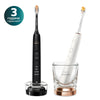 Комплект Четки За Зъби Diamondclean 9000 Hx9914 69, Rose Gold + Черна Philips Sonicare