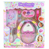 Set cosmetic pentru machiaj și coafură cu accesorii, pentru copii, 8 piese