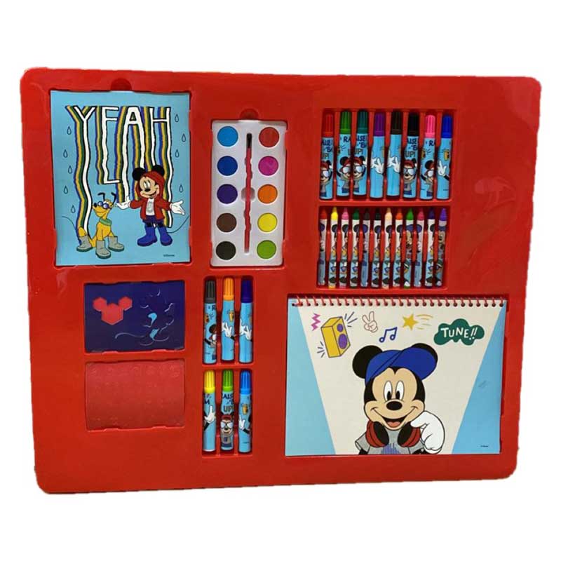 Куфарче Mickey Mouse С Комплект За Рисуване За Деца - 35 Части