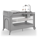 Leody Up Сгъваема Бебешка Кошара С Аксесоари Grey Kinderkraft