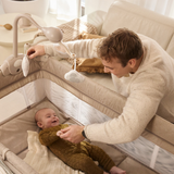 Leody Up Сгъваема Бебешка Кошара С Аксесоари Grey Kinderkraft