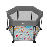 Бебешка Кошара За Игра Roel Grey Multicolor 4366 Lionelo