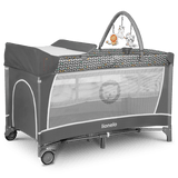 Сгъваема Кошара 2 Нива Flower Grey Scandi 8777 Lionelo