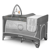 Сгъваема Кошара 2 Нива Flower Grey Scandi 8777 Lionelo