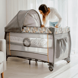 Сгъваема Кошара 2 Нива Sven Plus Grey Concrete 5561 Lionelo
