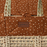 Кошница Moses Basket И Матрак Terracotta Rice Print The Little Green Sheep