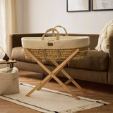 Плетена Кошница Wheat Knit Moses Basket & Mattress Linen The Little Green Sheep
