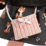 Llorens Carla gyönyörű babája téli ruhákban, 35 cm