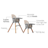 Стол За Хранене High Chair Grey & Beige Luvion