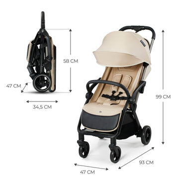 Лятна Количка Kinderkraft Apino Бежова -  -  - BebeMama