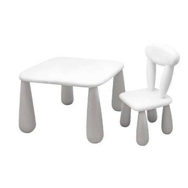 Детска Маса + Столче Luna Classic White Grey Maltex