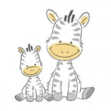 Детско Стъпало И Стол 2 В 1 Zebra Бяло Сиво Maltex