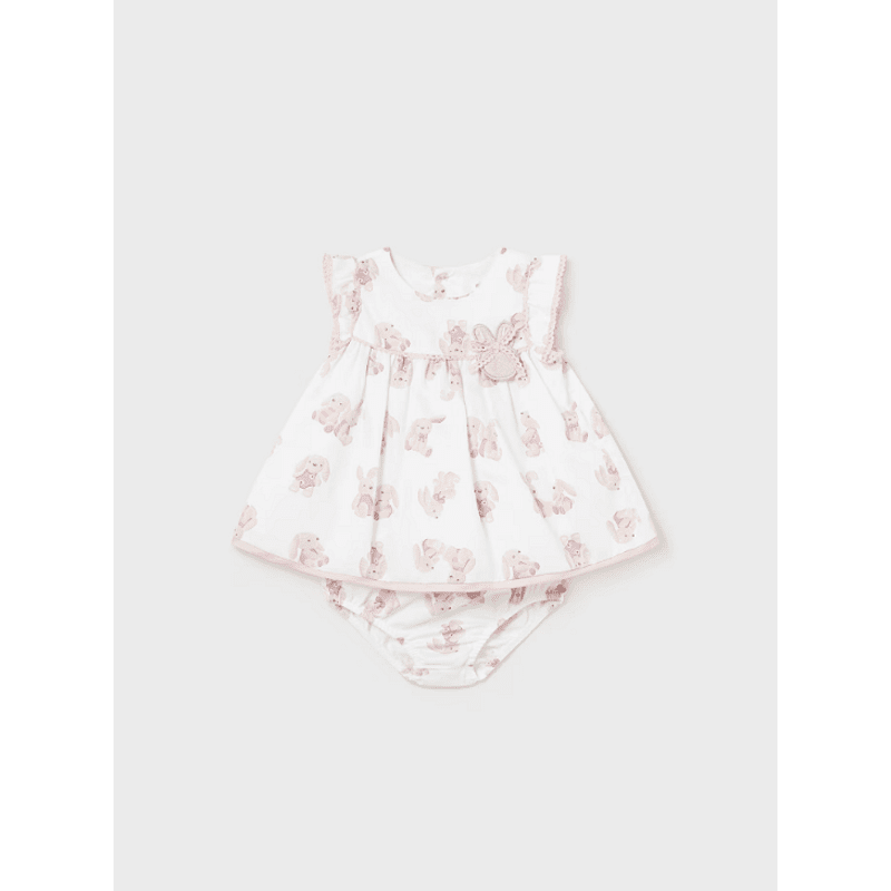 Рокля С Гащички От Сатен За Новородено 24 01807 034 Mayoral