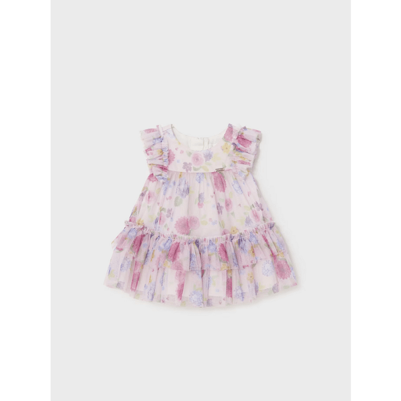 Рокля С Щампа От Тюл За Новородено 24 01818 006 Mayoral