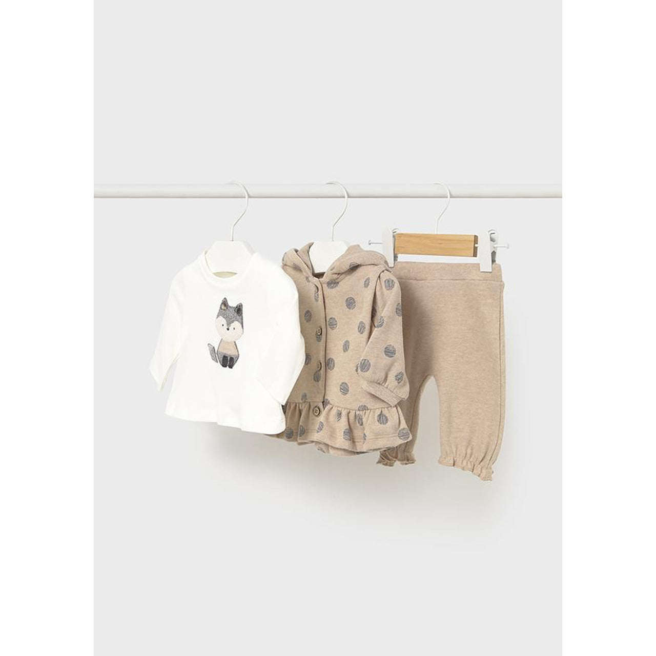 Спортен Комплект Трикотаж От 3 Части Бежов 15 02608 014 Mayoral