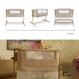 Nestee Grow 2 Бебешка Кошара Beige Kinderkraft