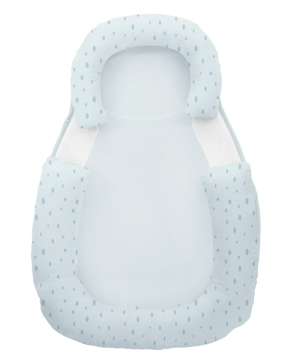 Kikkaboo Dots Blue memóriahabos alvássegítő, megakadályozza az átfordulást