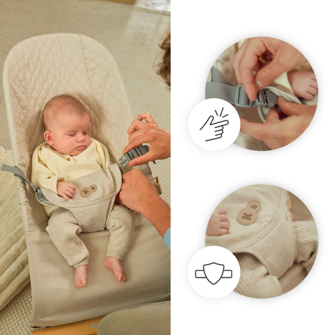 Mimi Шезлонг Дървено Бежов Kinderkraft