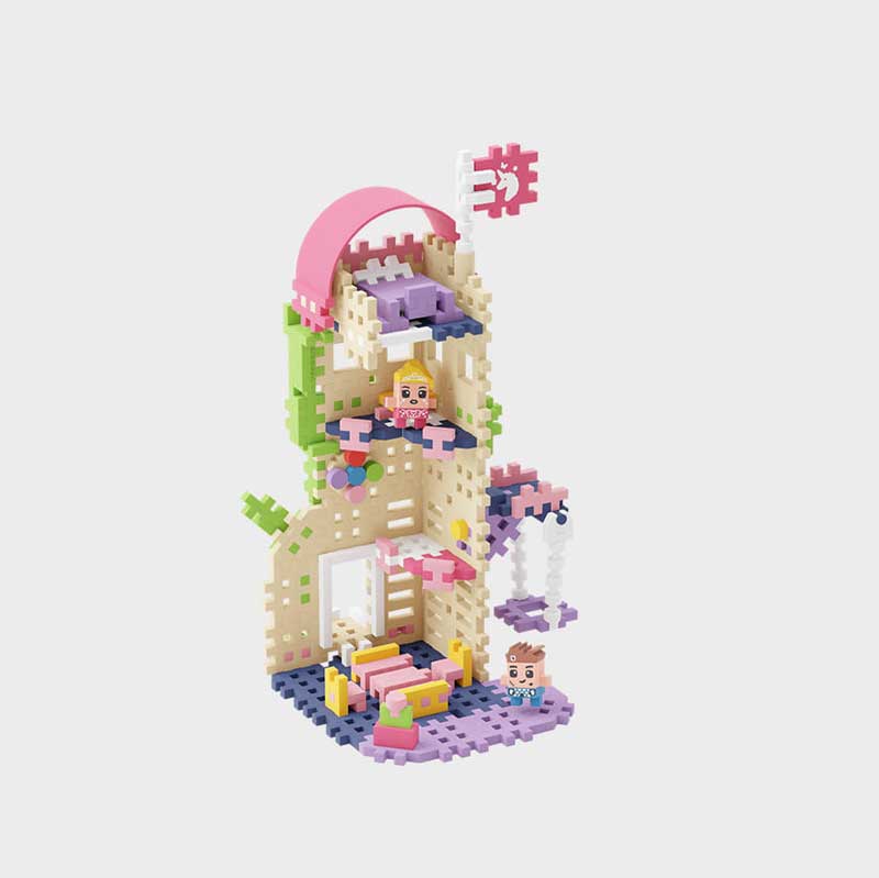 Мини Вафлен Конструктор Кула На Фантазиите, 148 Части Marioinex