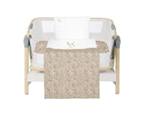 Бебешки Спален Комплект За Мини Кошара 3ч Secret Garden Beige Kikkaboo