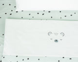 Бебешки Спален Комплект За Мини Кошара 5ч Bear With Me Mint Kikkaboo