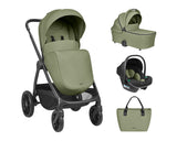 Комбинирана Количка 3в1 С Кош За Новородено Modena Army Green 2027 Kikkaboo