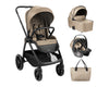 Комбинирана Количка 3В1 С Кош За Новородено Modena Beige
