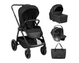 Комбинирана Количка 3В1 С Кош За Новородено Modena Black