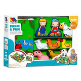 Бебешка Постелка За Игра С Меки Играчки Farm&fun 20529 Molto