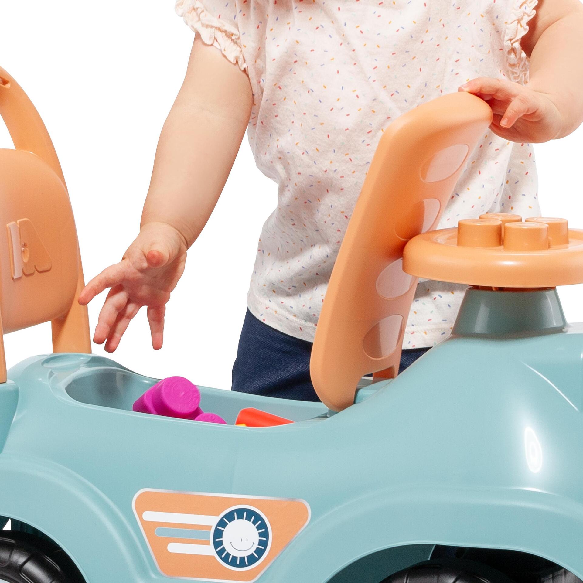 Кола За Яздене Blue Ride On White Blocks Син Molto