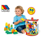 Molto Blocks Bag építőjáték, 60 darabos