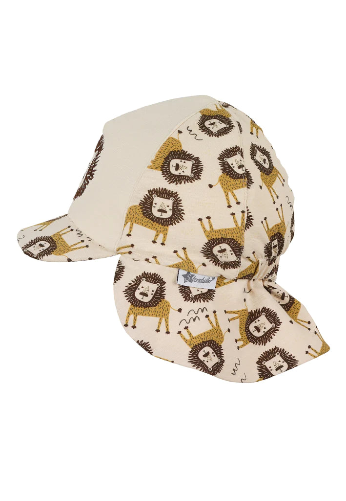 Детска Шапка С Платка На Врата И Принт На Лъв , Uv50+, 49 См. 12 18 М. Sterntaler