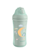 Чаша Със Силиконовa Сламка 220Мл Moony Me Mint