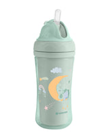 Чаша Със Силиконовa Сламка 220Мл Moony Me Mint