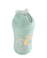 Чаша Със Силиконовa Сламка 220Мл Moony Me Mint