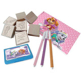 Комплект За Творчество Paw Patrol Girl Със 7 Печата, 3 Флумастера И Бележник За Рисунки Multiprint