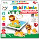 Puzzle-uri cu animale bulgare, vorbitoare și narative, pentru cei mici, dimensiune 12x10, total 26 de piese, 13 animale, câte 2 piese fiecare, cu realitate augmentată, 20x17x4, în 16 limbi, fabricate din spumă EVA