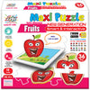 Puzzle-uri cu fructe și vorbe în limba bulgară pentru cei mici, cu dimensiuni 13x8, total 36 de piese, 18 modele a câte 2 piese, cu realitate augmentată 20x17x4, în 16 limbi, din spumă EVA