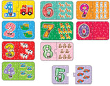 Puzzle-uri cu numere distractive de vorbit și spus în limba bulgară pentru cei mici, cu dimensiuni 15x9, total 20 el. 10 numere de câte 2 el. Cu realitate augmentată 20x17x4 în 16 limbi din spumă EVA