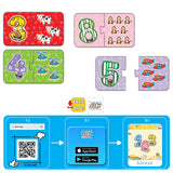 Puzzle-uri cu numere distractive de vorbit și spus în limba bulgară pentru cei mici, cu dimensiuni 15x9, total 20 el. 10 numere de câte 2 el. Cu realitate augmentată 20x17x4 în 16 limbi din spumă EVA